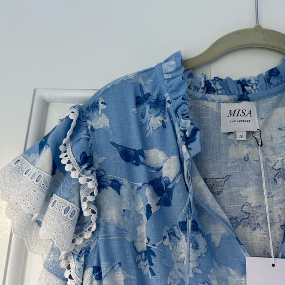 - Misa Lilian Blue Dress (Blue Wildflower) - Picture 6 of 9